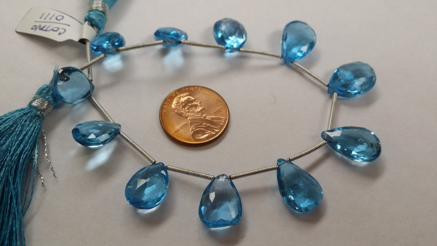 Swiss Blue Topaz Pears Faceted
