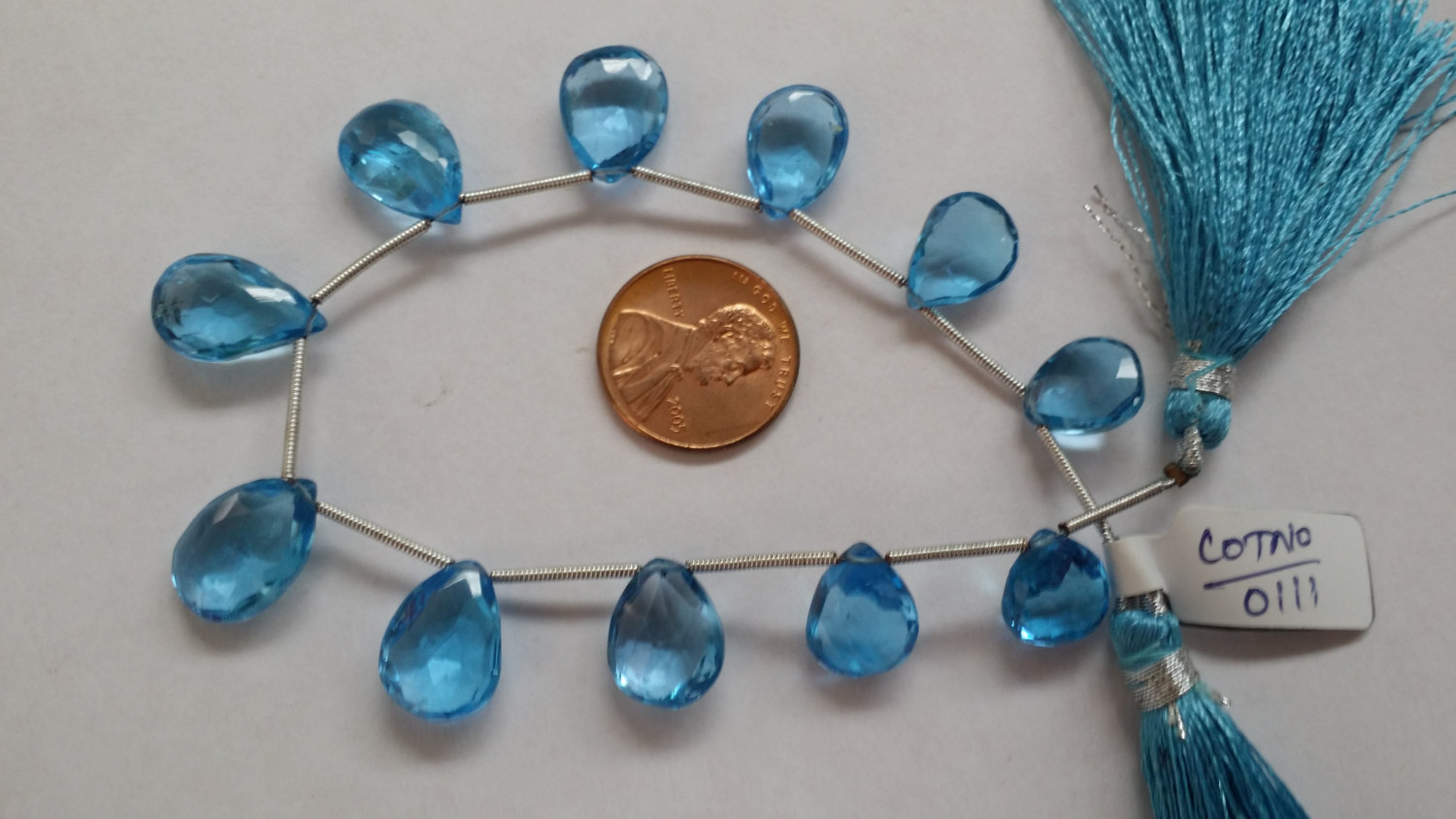 Swiss Blue Topaz Pears Faceted