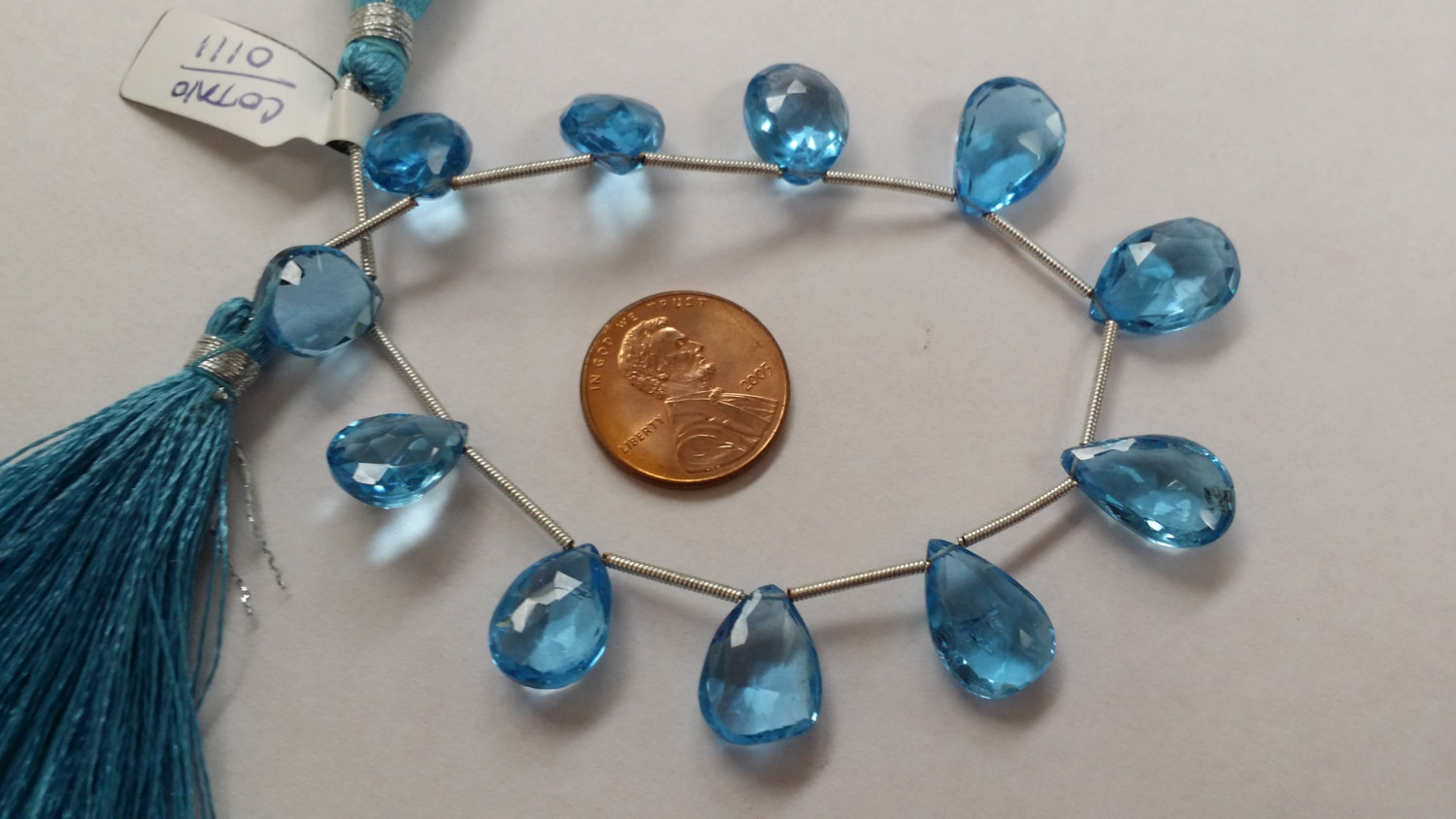 Swiss Blue Topaz Pears Faceted
