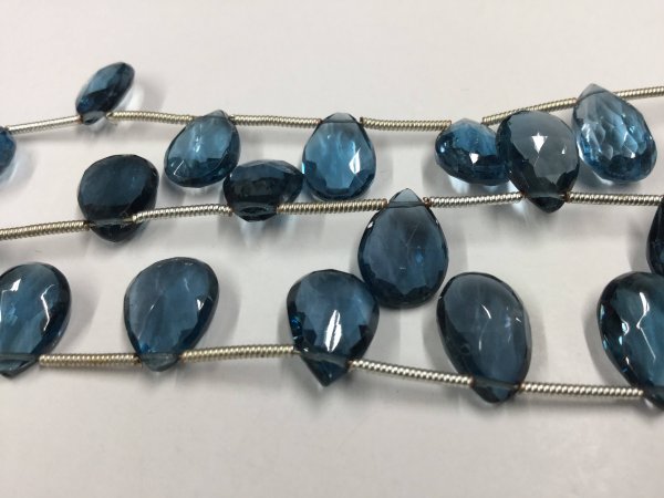London Blue Topaz Pears Faceted