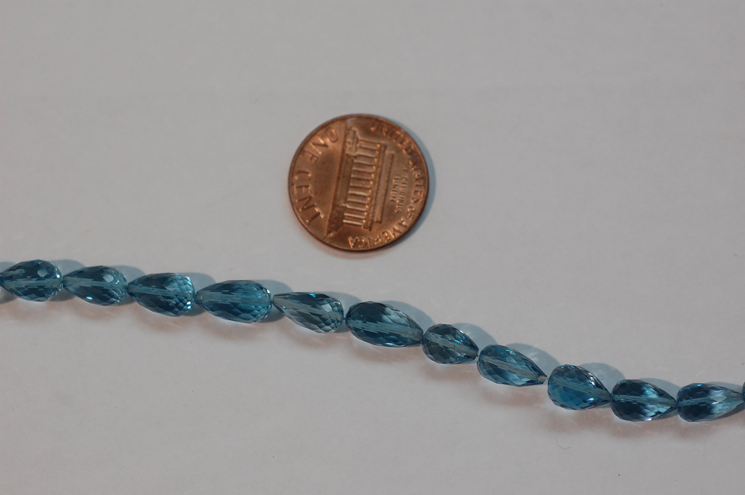 London Blue Topaz Straight Drill Drops Checkerboard Cut