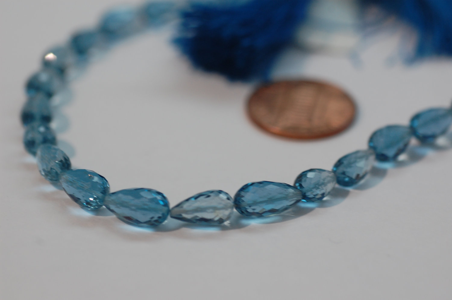 London Blue Topaz Straight Drill Drops Checkerboard Cut