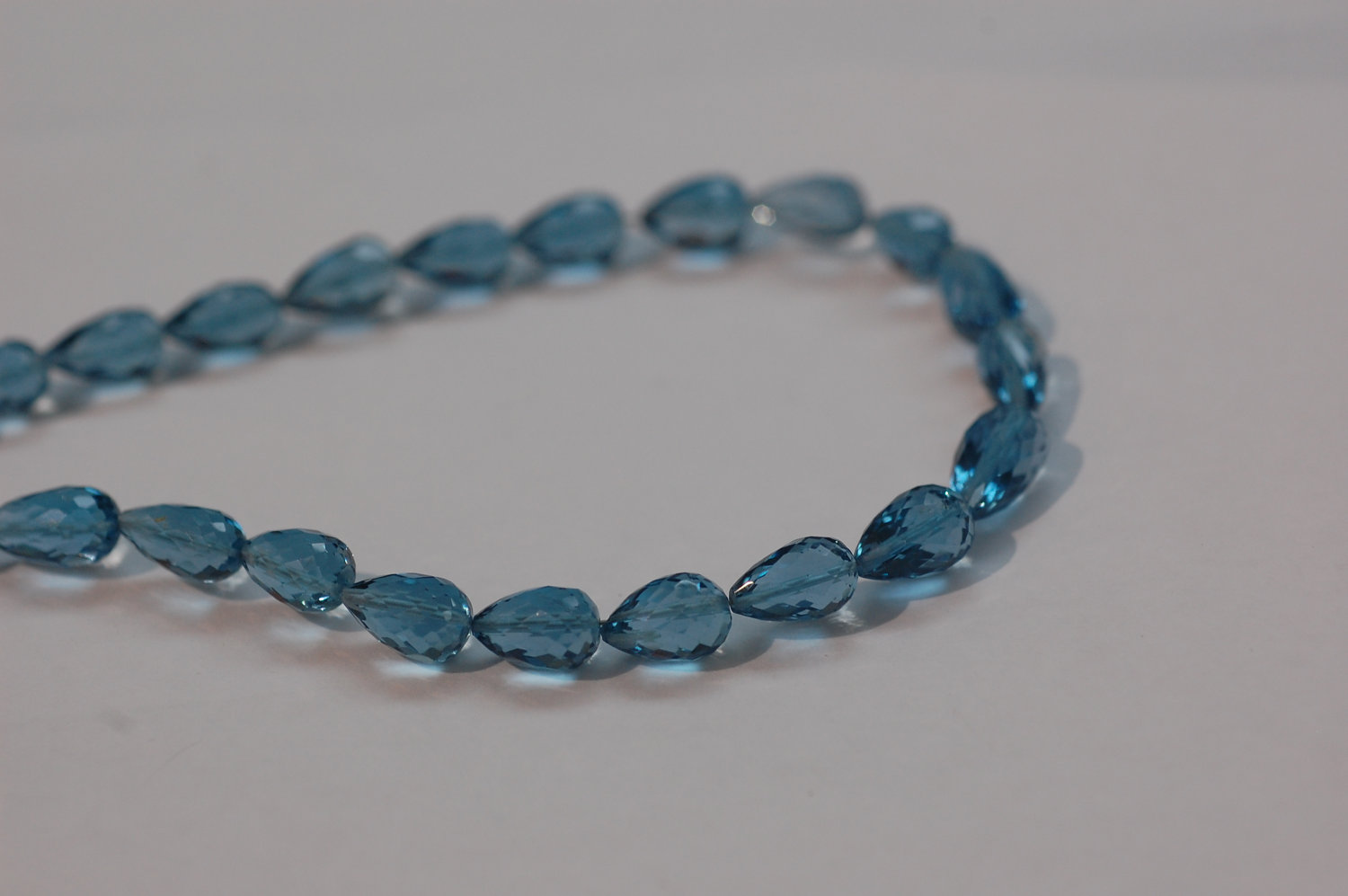 London Blue Topaz Straight Drill Drops Checkerboard Cut