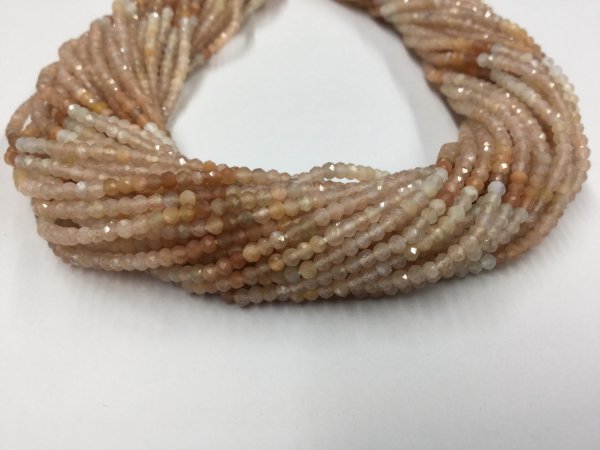 Maltee Moonstone Rondelles Faceted