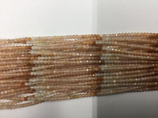 Maltee Moonstone Rondelles Faceted