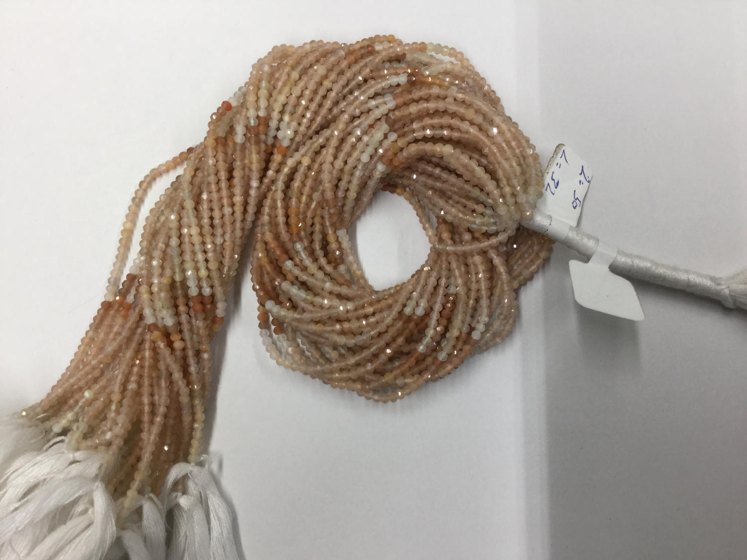 Maltee Moonstone Rondelles Faceted