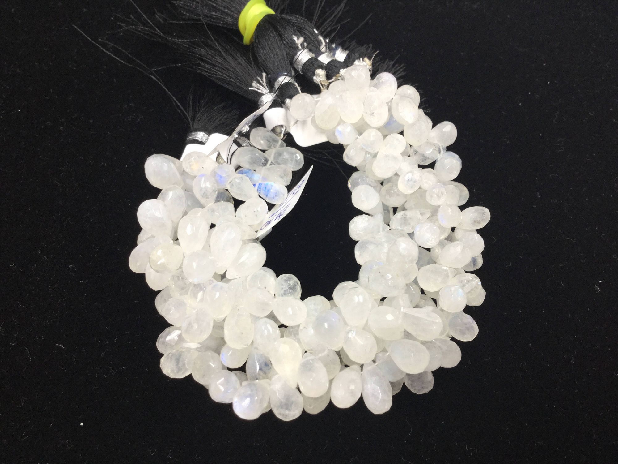Moonstone Drops Faceted