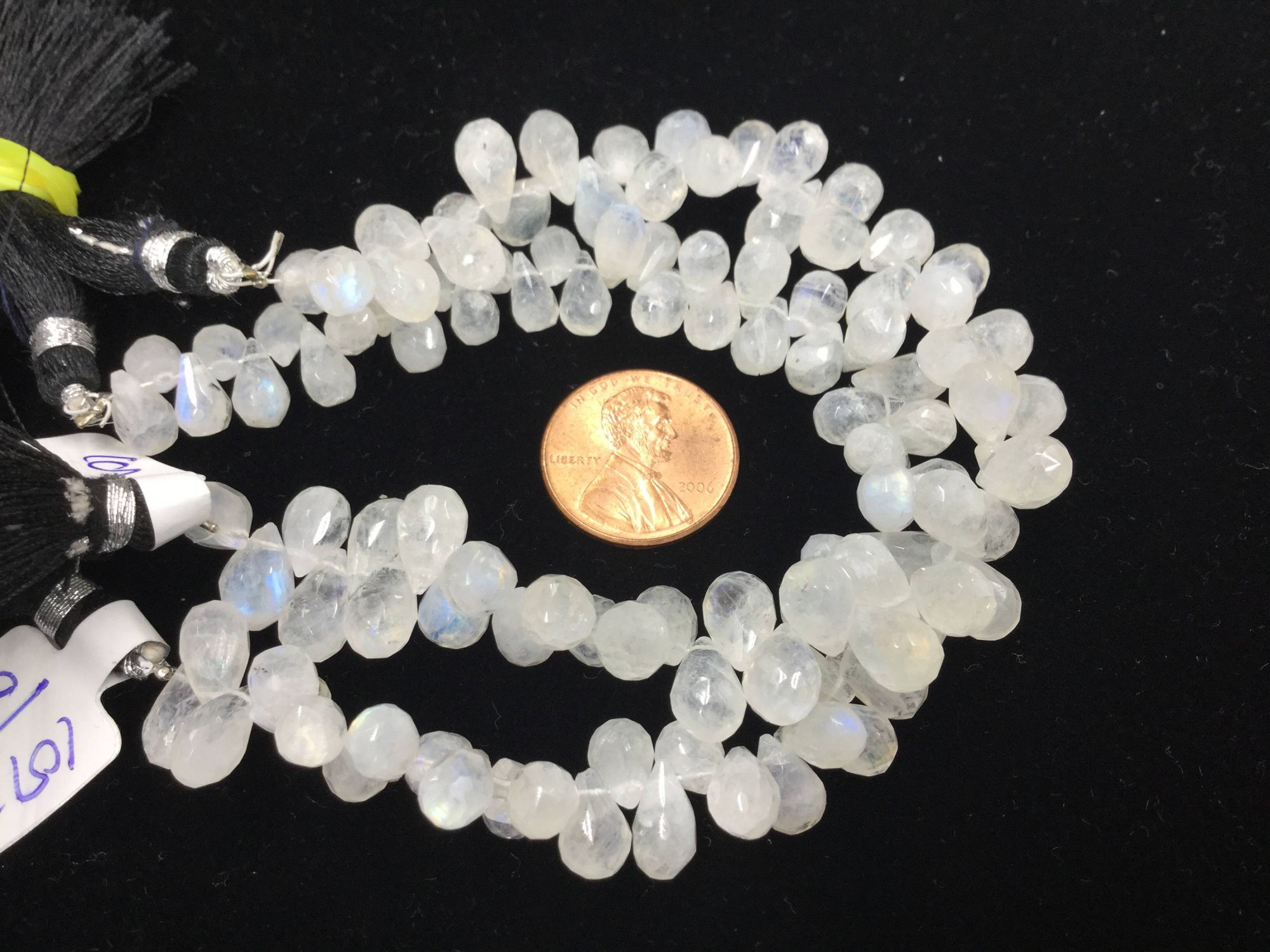 Moonstone Drops Faceted