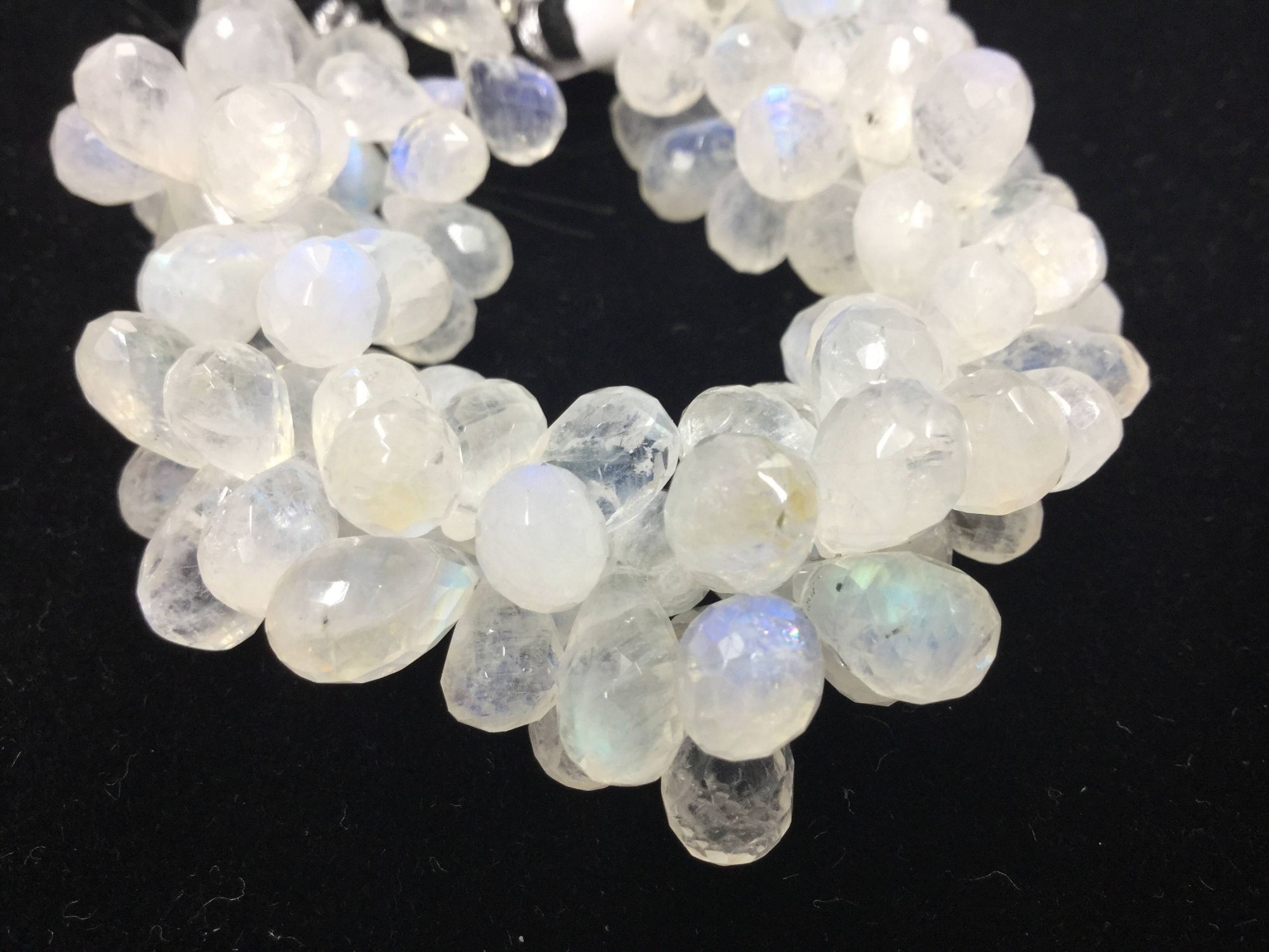 Moonstone Drops Faceted