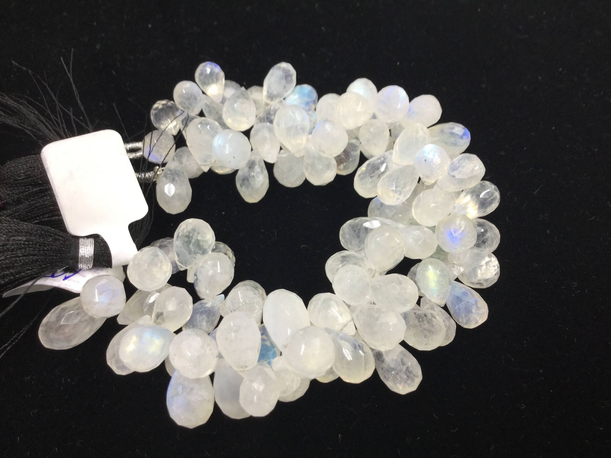 Moonstone Drops Faceted