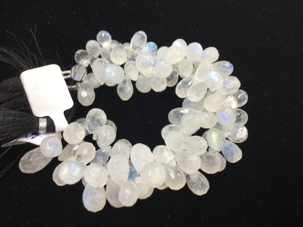 Moonstone Drops Faceted
