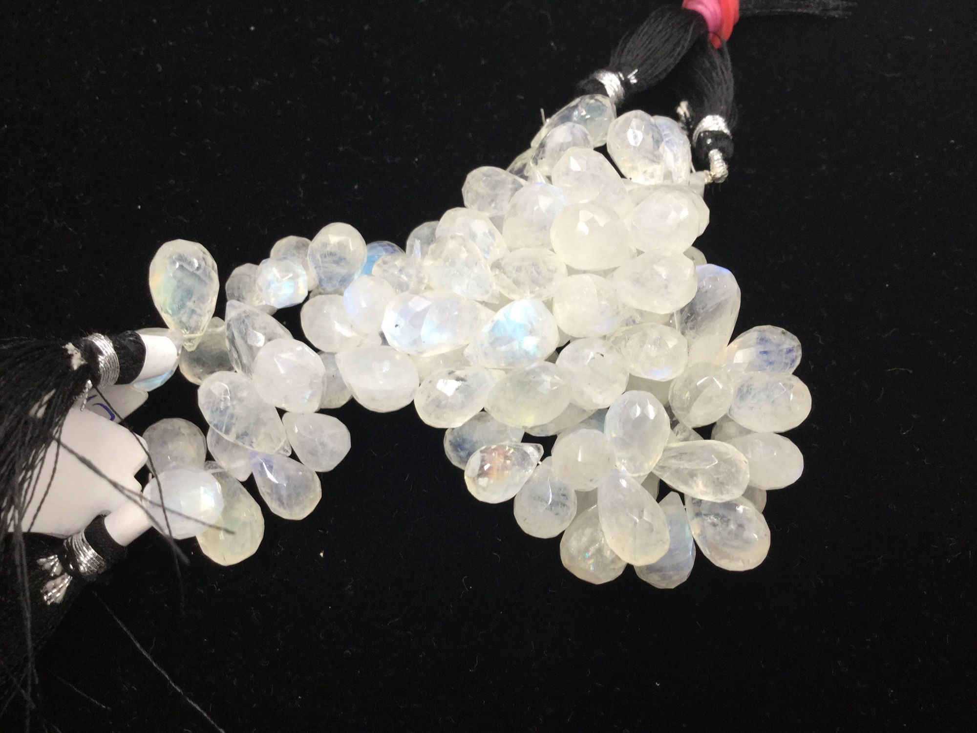 Moonstone Drops Faceted