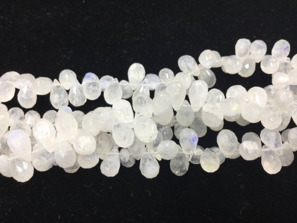 Moonstone Drops Faceted