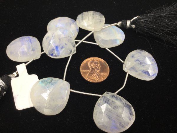 Moonstone Hearts Faceted