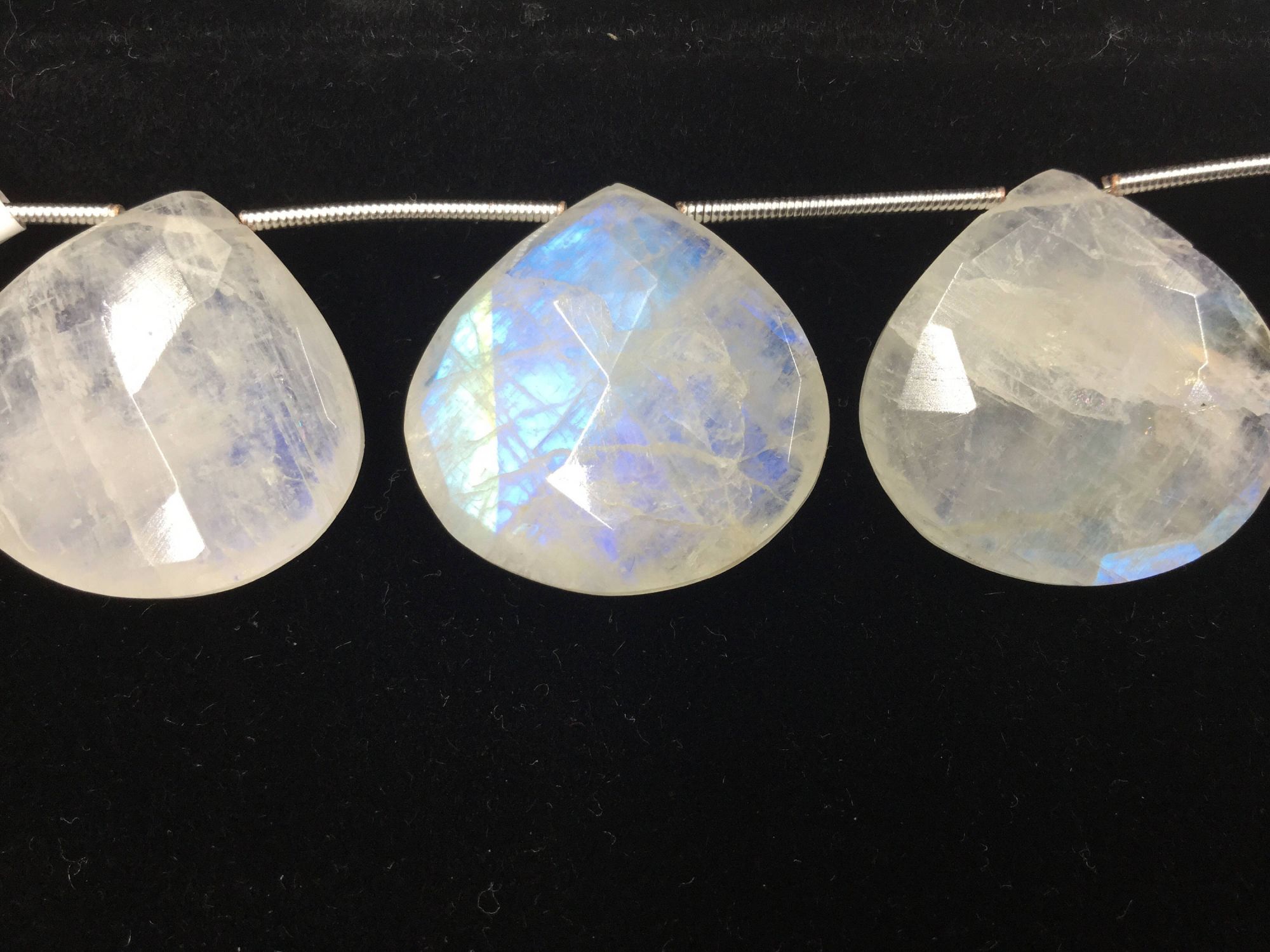 Moonstone Hearts Faceted