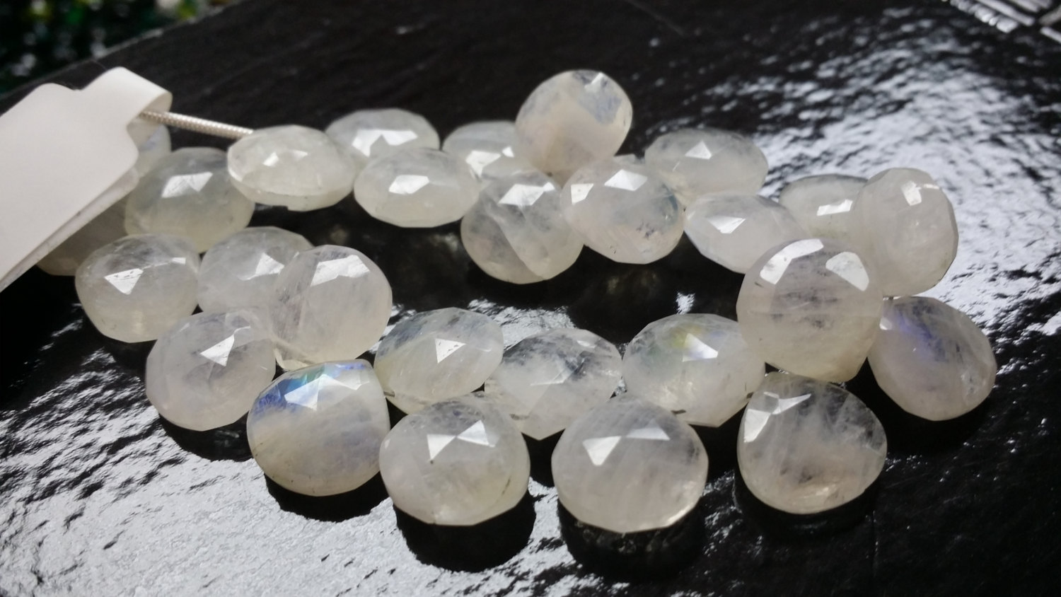 Moonstone Hearts Faceted