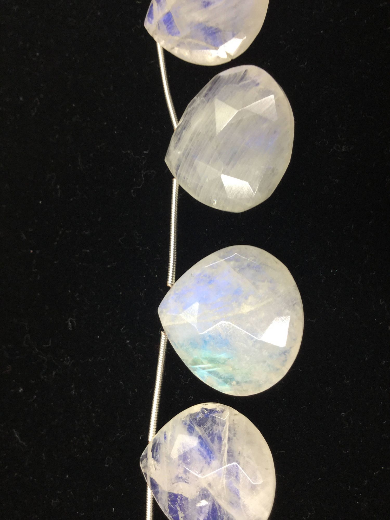 Moonstone Hearts Faceted
