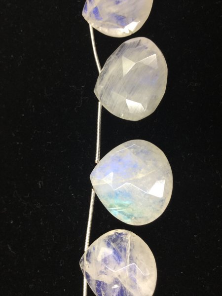 Moonstone Hearts Faceted