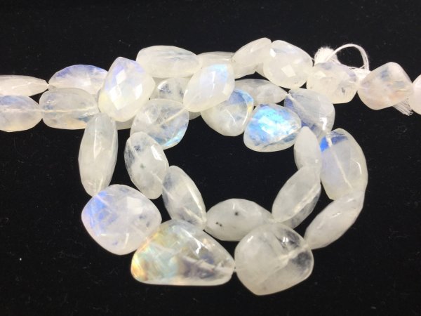 Moonstone Nuggets Faceted