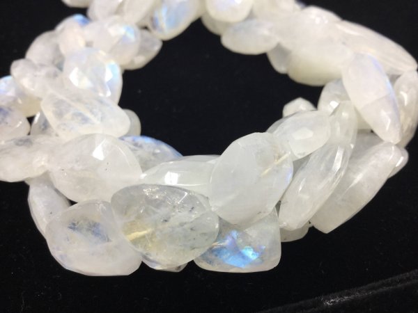 Moonstone Nuggets Faceted