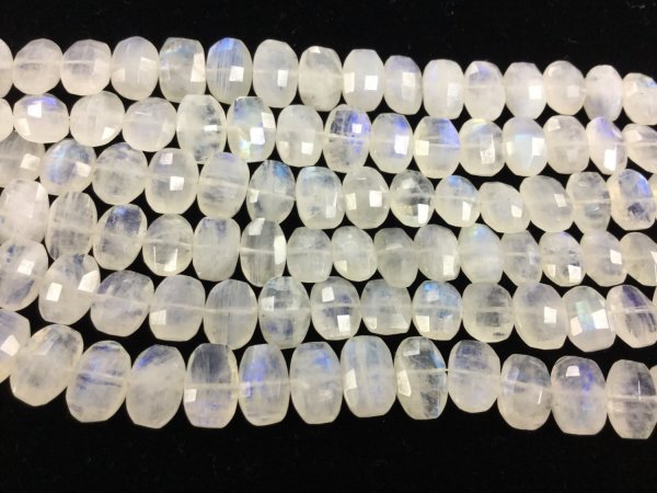 Moonstone Ovals Faceted