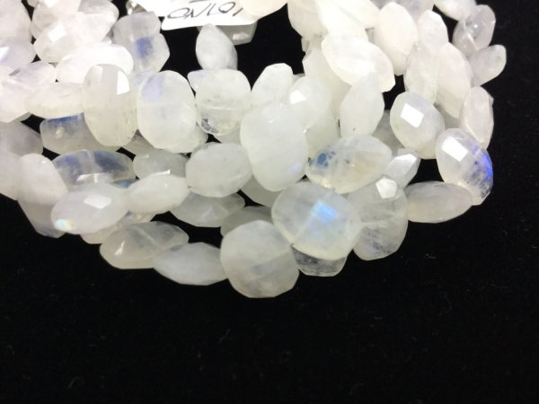 Moonstone Ovals Faceted