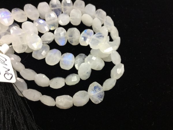 Moonstone Ovals Faceted