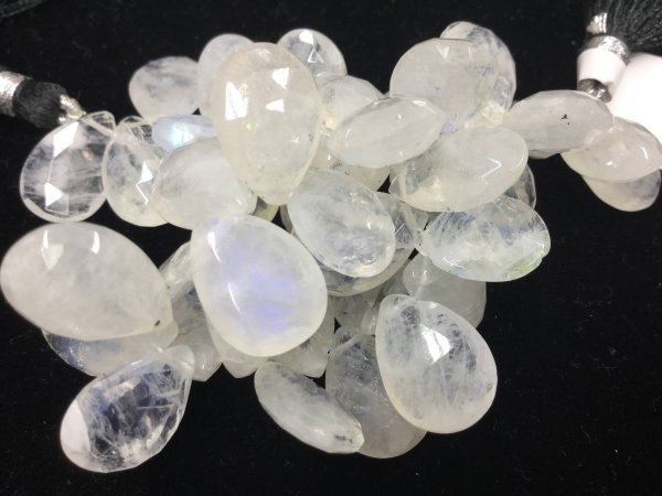 Moonstone Pears Faceted