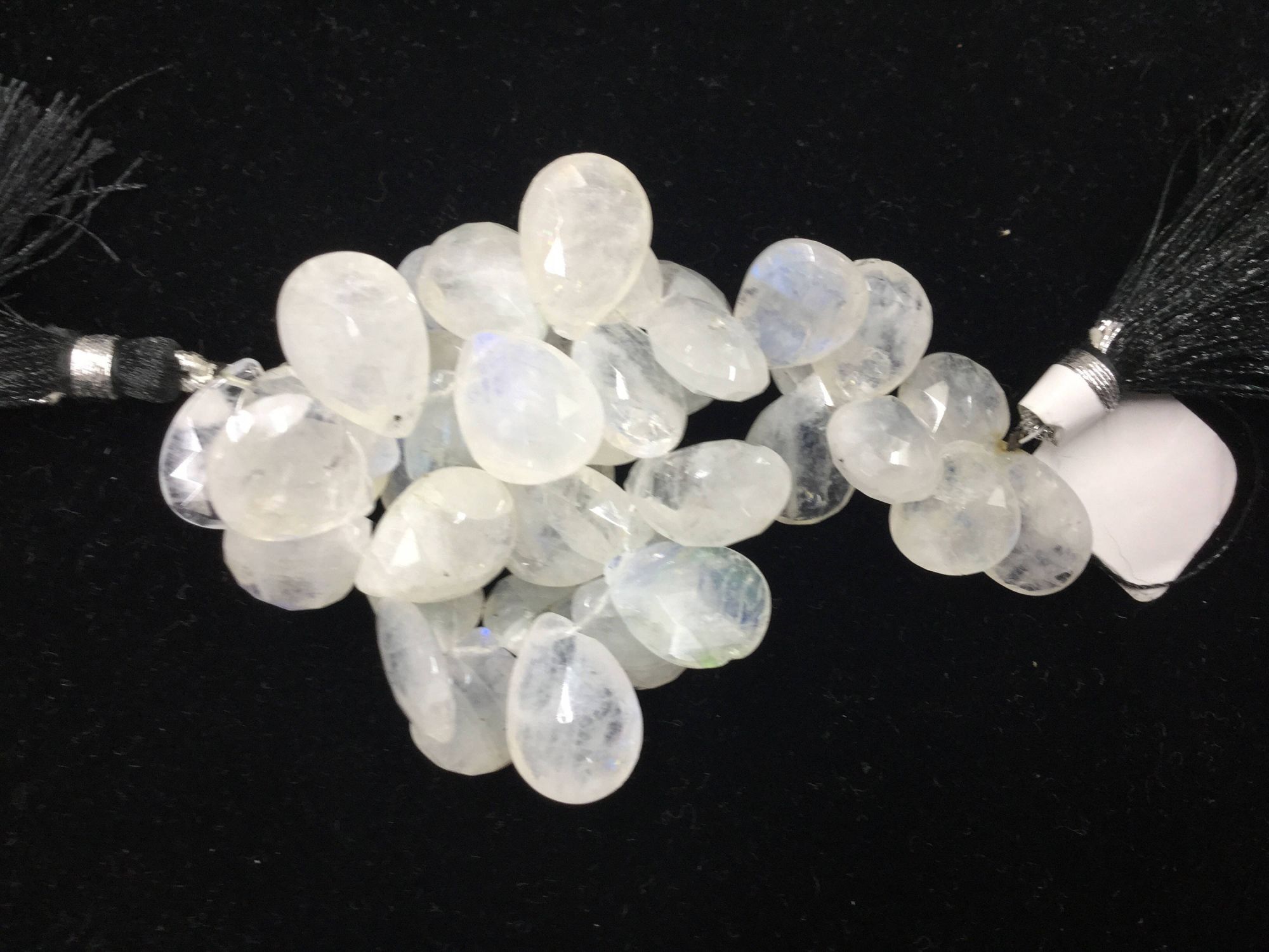 Moonstone Pears Faceted