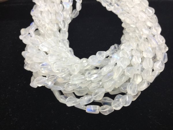 Moonstone Straight Drilled Pears Faceted