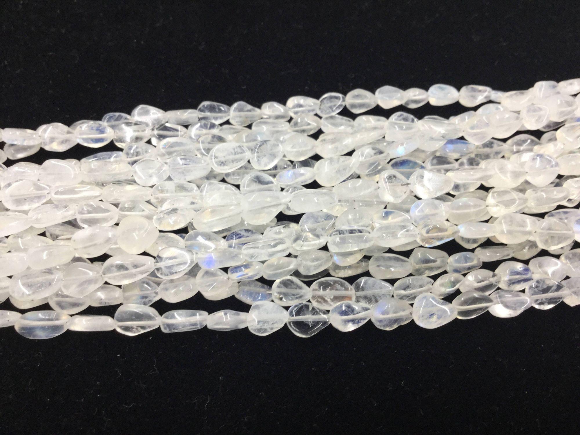 Moonstone Straight Drilled Pears Faceted