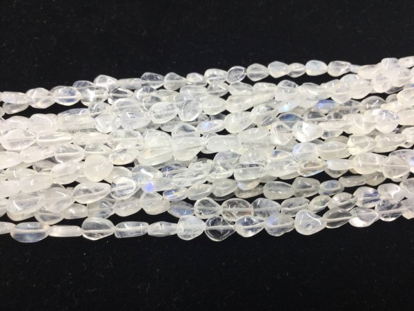 Moonstone Straight Drilled Pears Faceted