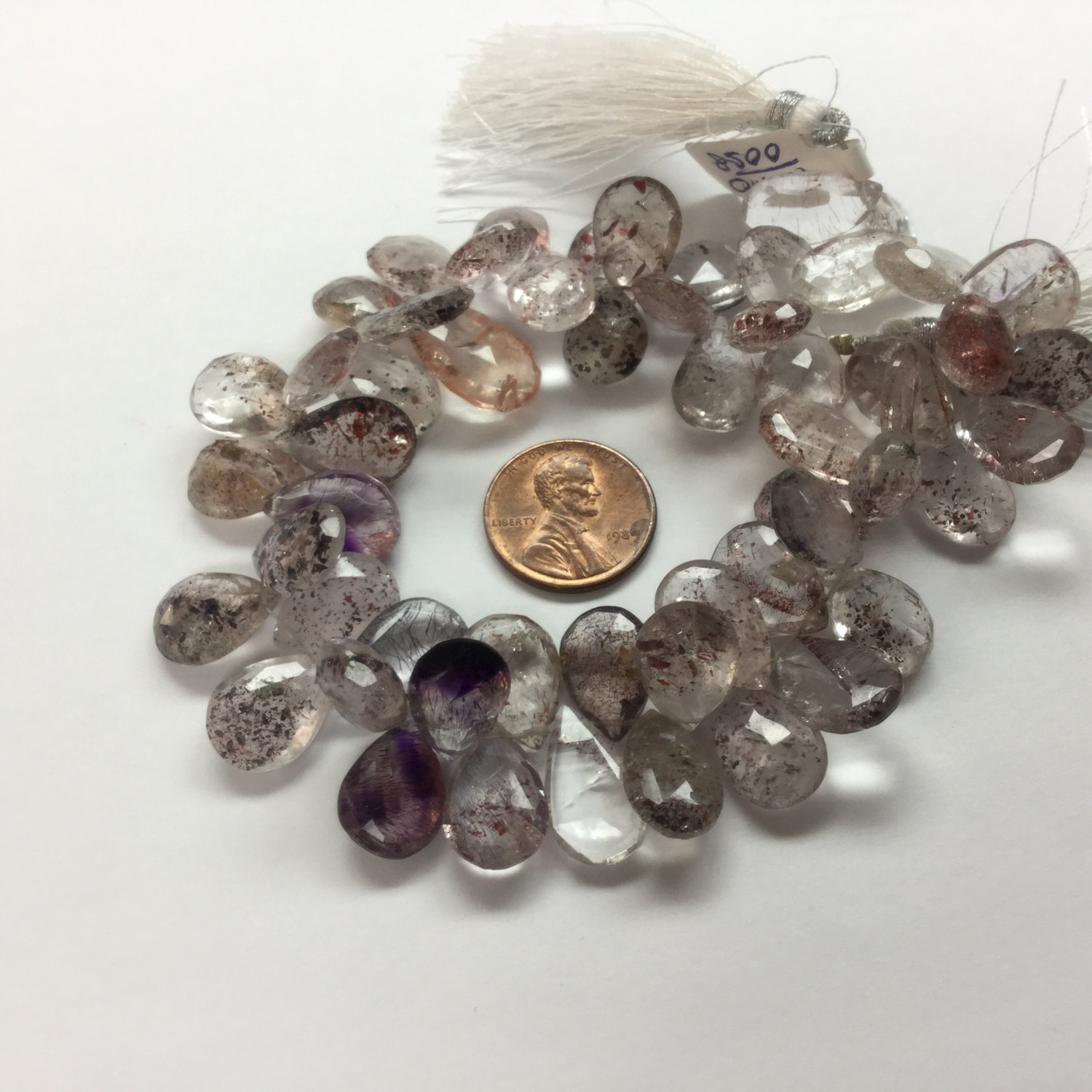 Moss Amethyst Pears Faceted