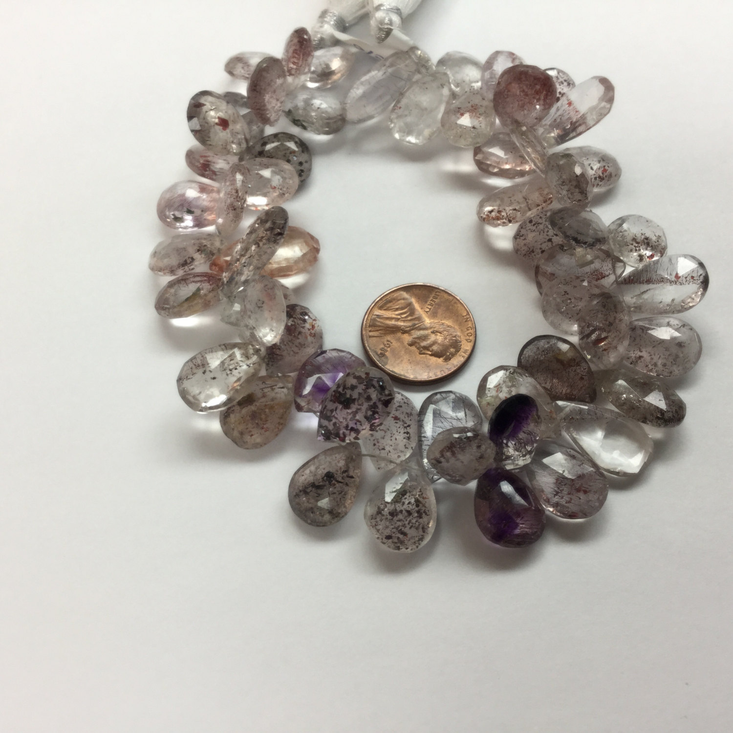 Moss Amethyst Pears Faceted