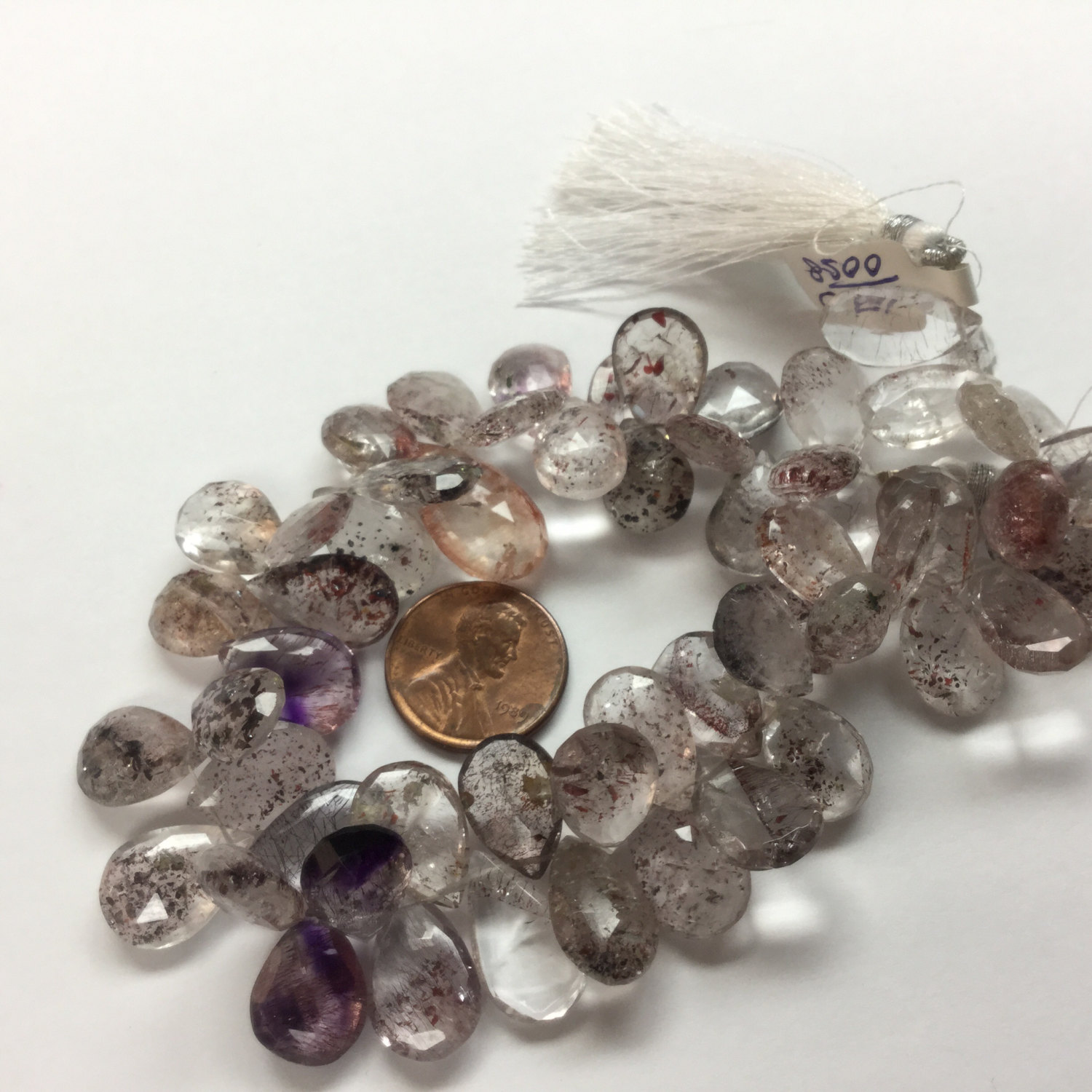 Moss Amethyst Pears Faceted