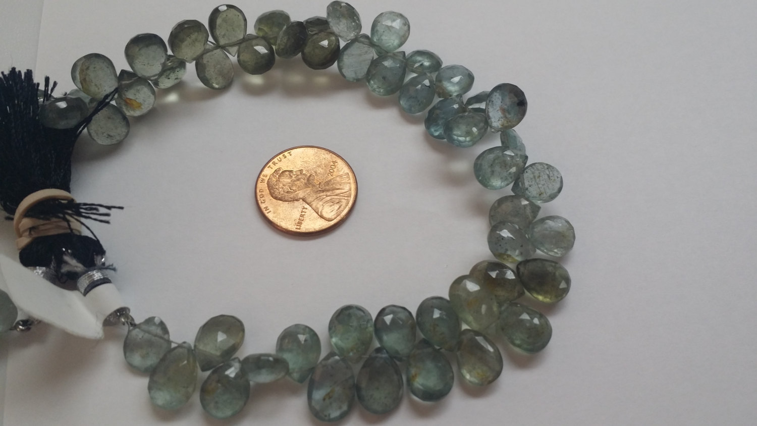 Moss Aquamarine Pears Faceted