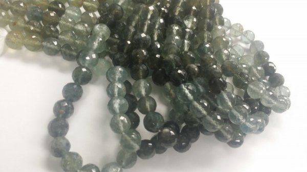 Moss Aquamarine Rounds Faceted