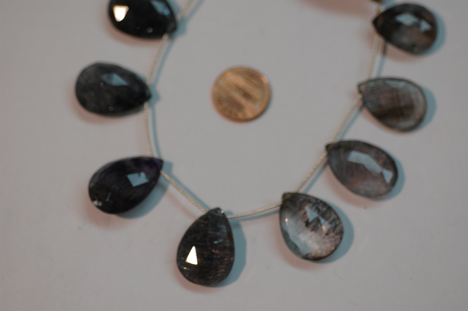 Moss Rutilated Pear Faceted
