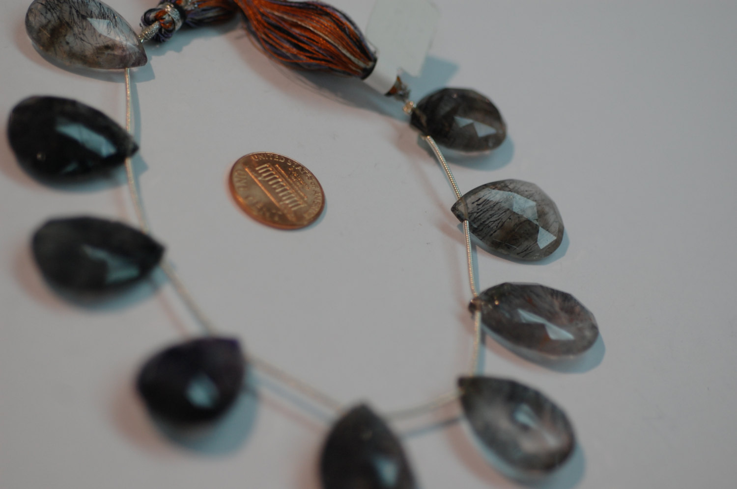 Moss Rutilated Pear Faceted