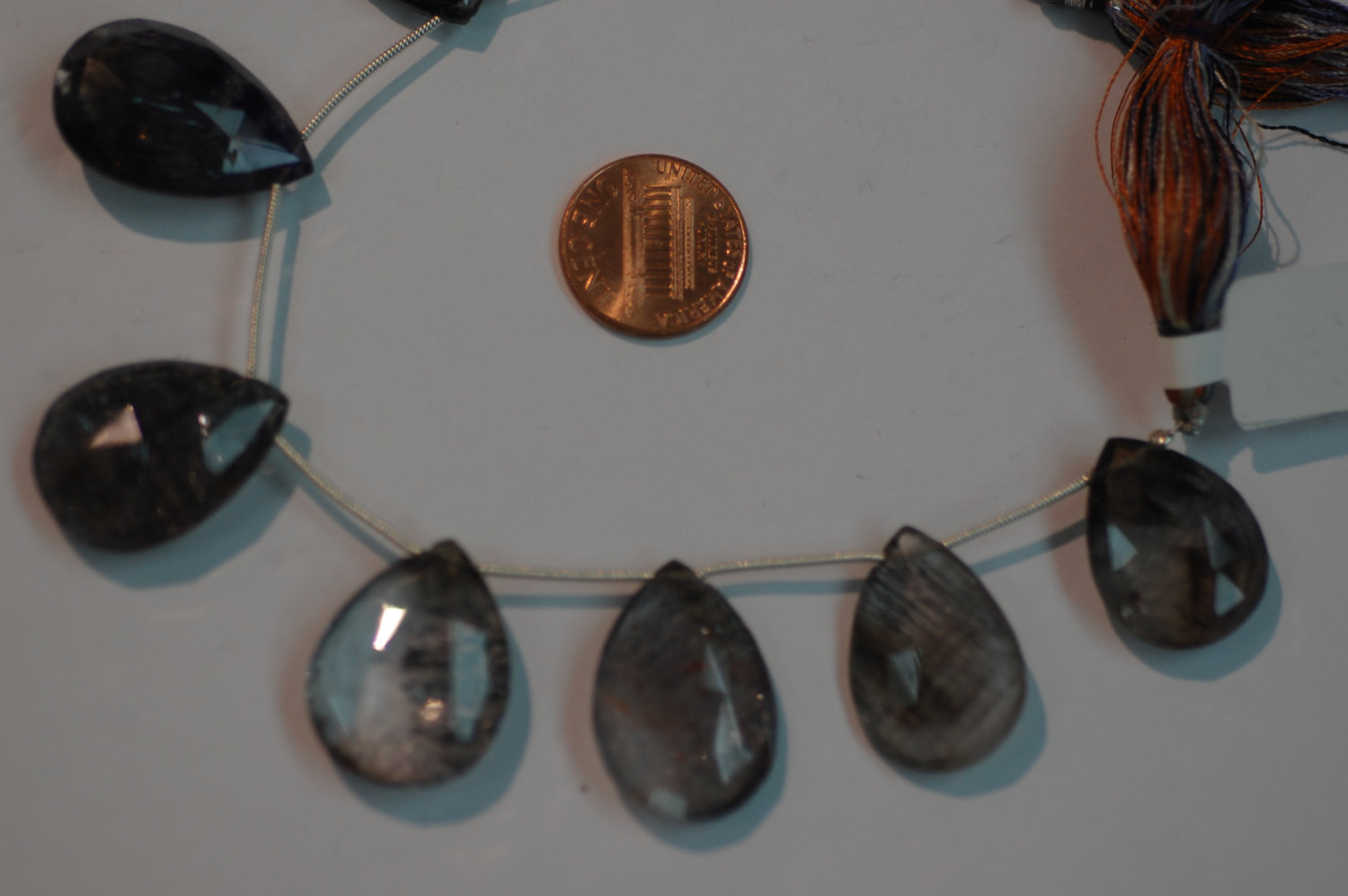Moss Rutilated Pear Faceted