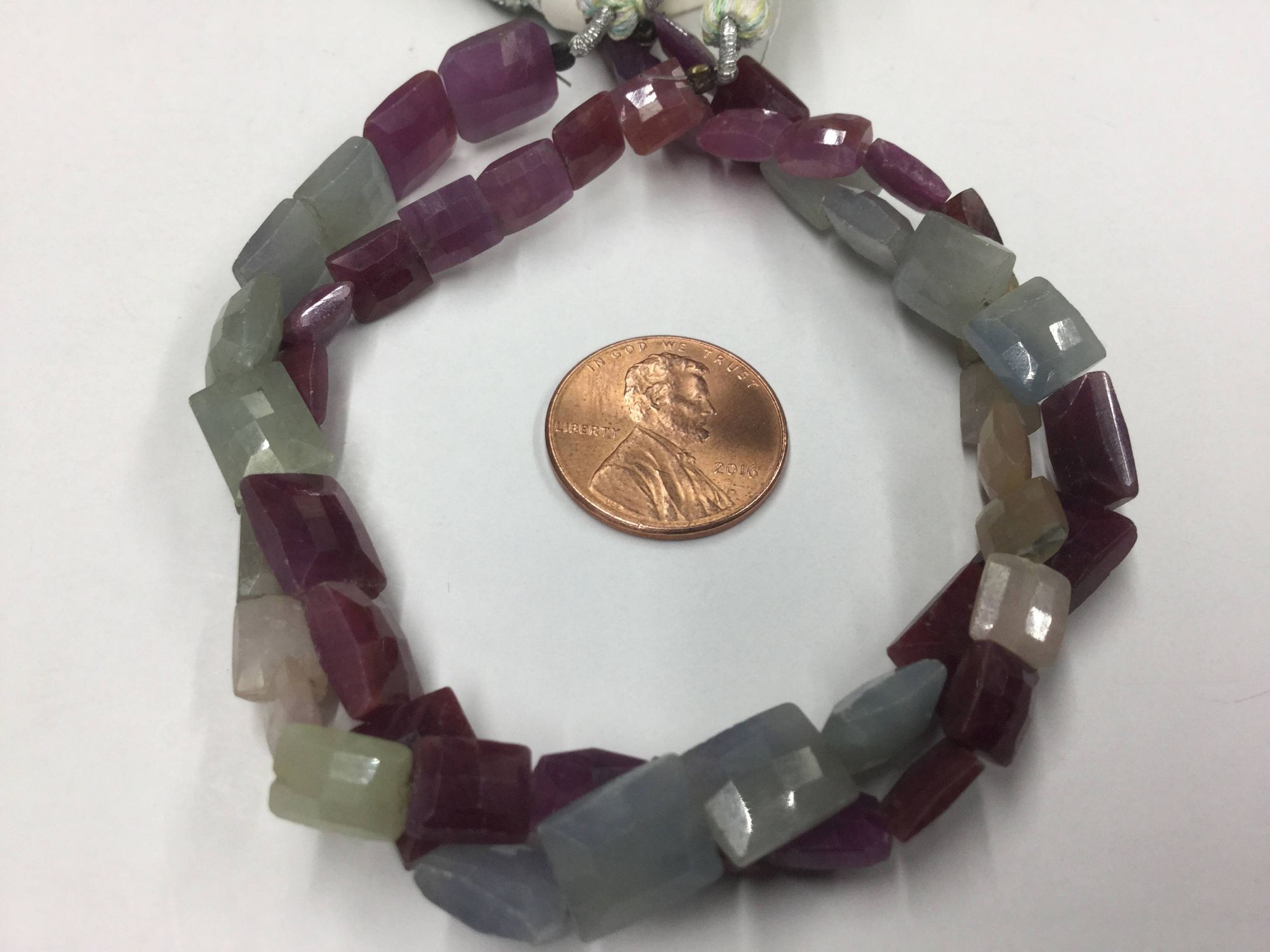 Multi Sapphire Chicklets Faceted
