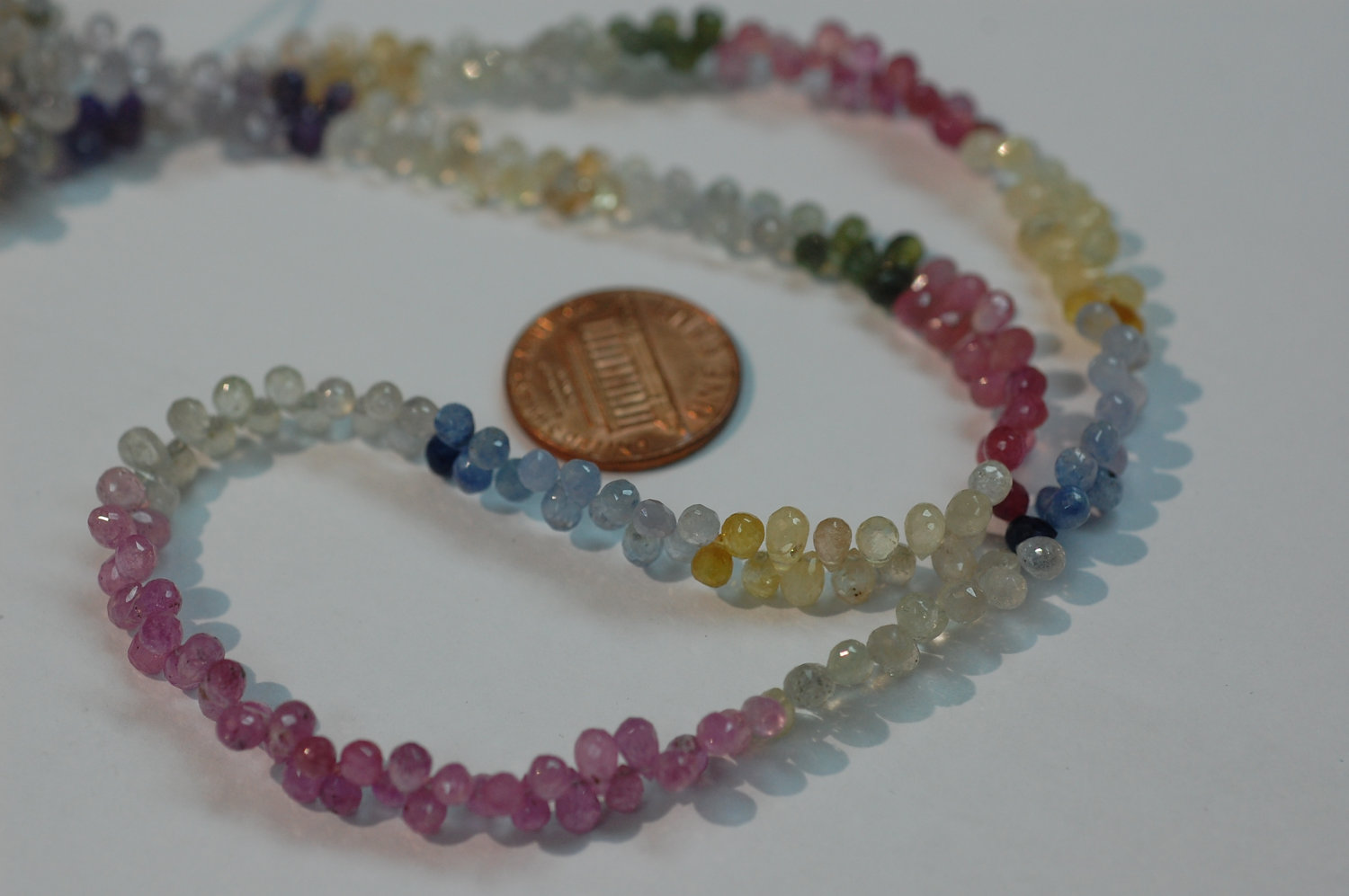Multi Sapphire Drops Faceted