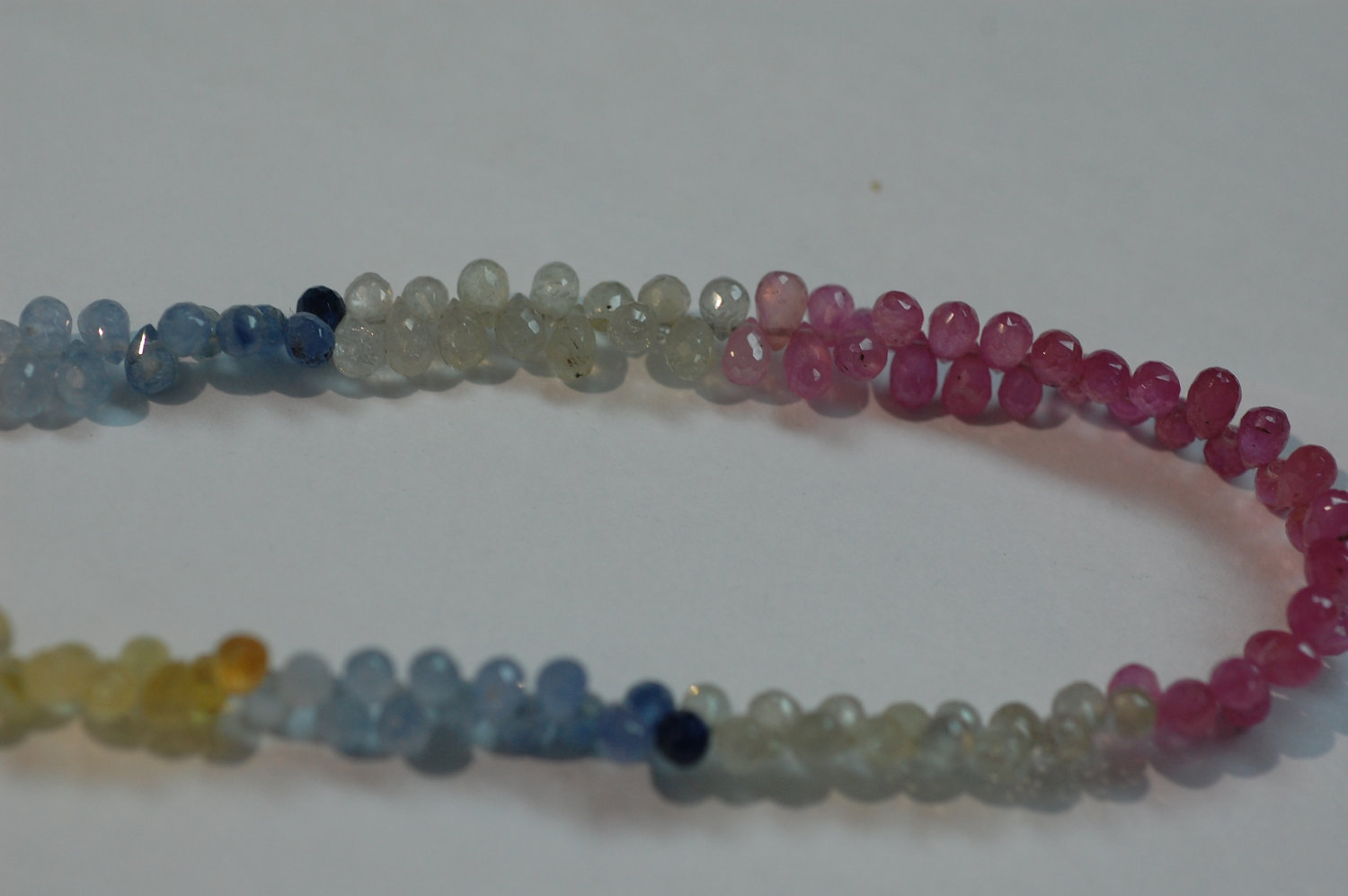 Multi Sapphire Drops Faceted