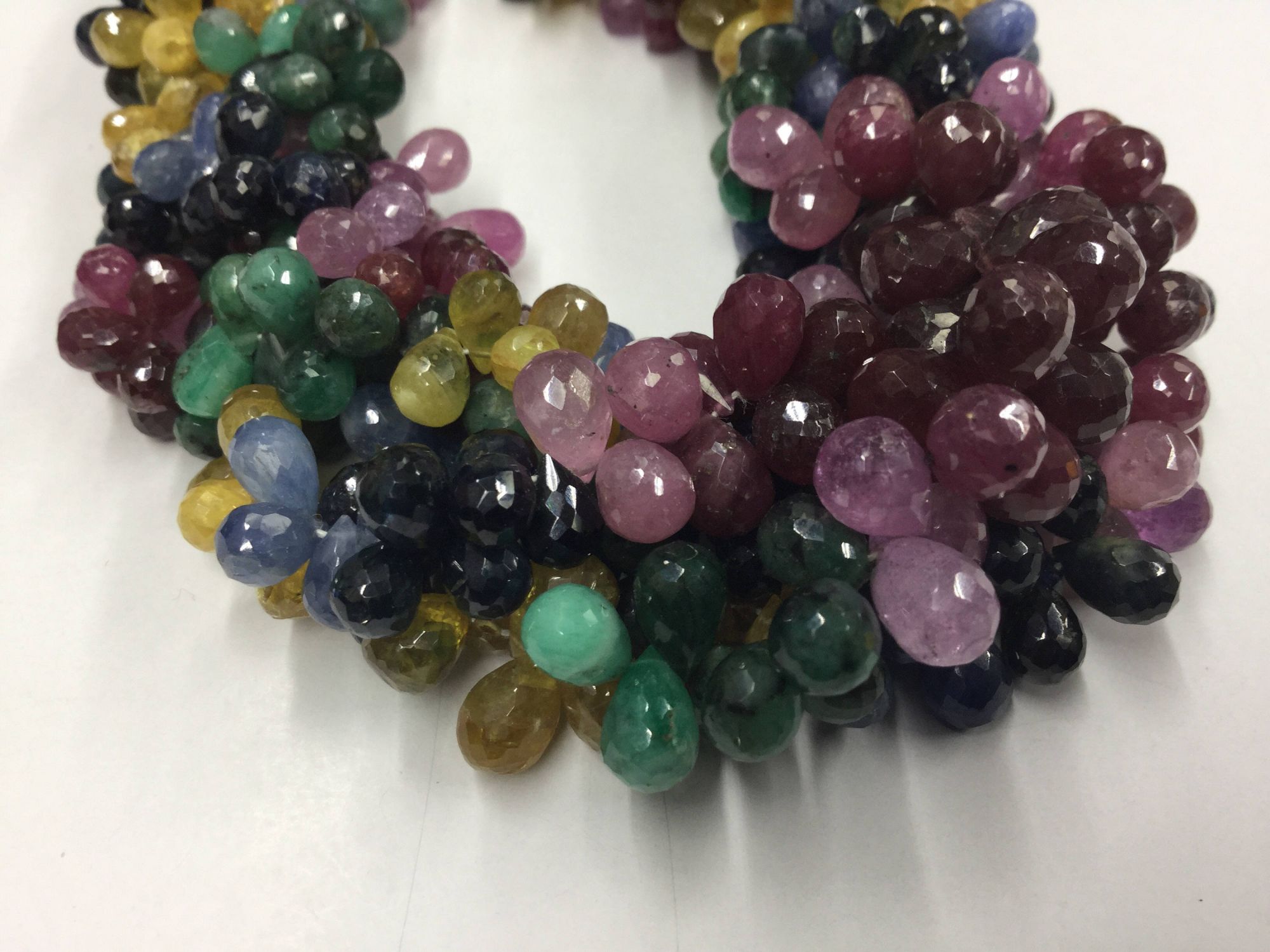 Multi Sapphire Drops Faceted