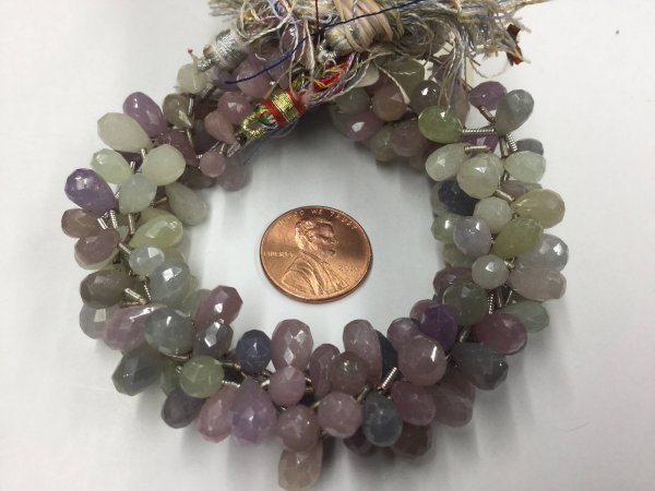 Multi Sapphire Drops Faceted