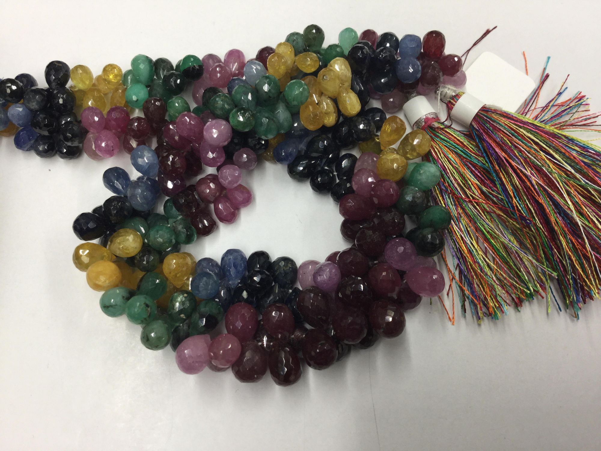 Multi Sapphire Drops Faceted