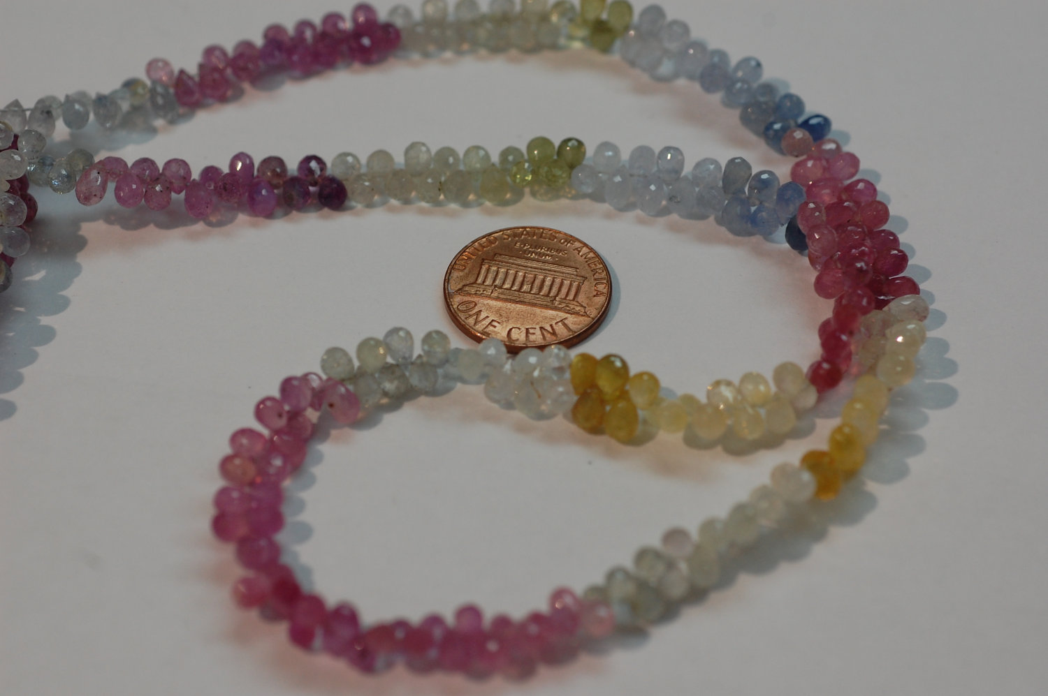 Multi Sapphire Drops Faceted