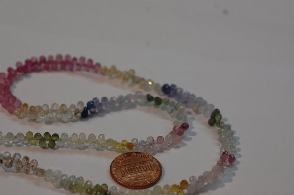 Multi Sapphire Drops Faceted