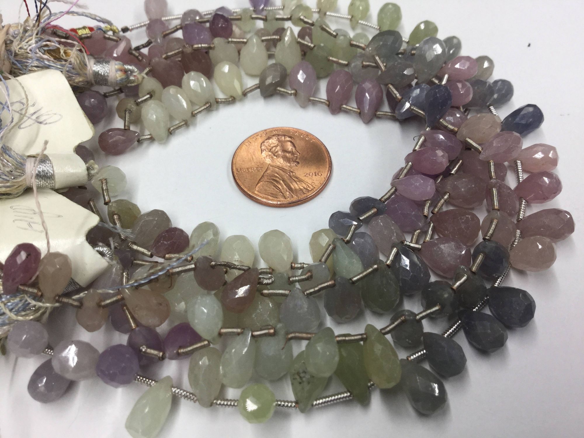 Multi Sapphire Drops Faceted