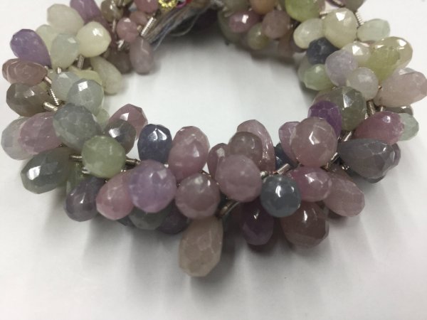 Multi Sapphire Drops Faceted